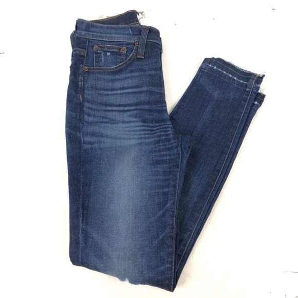 J. Crew Sz 26 Lookout High Rise Skinny Cotton Stretch Denim Jeans‎ - Picture 4 of 9
